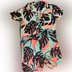 Volcom Boys Shirt & Swim Trunks Shorts
